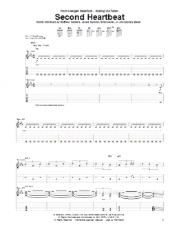 page one of Second Heartbeat (Guitar Tab)