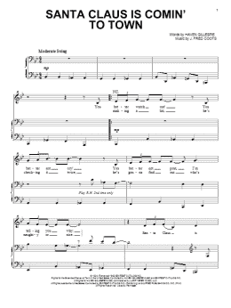 page one of Santa Claus Is Comin' To Town (Piano & Vocal)