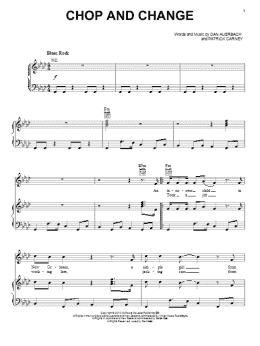 page one of Chop And Change (Piano, Vocal & Guitar Chords (Right-Hand Melody))