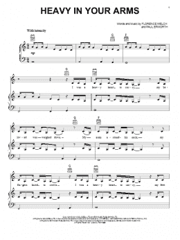 page one of Heavy In Your Arms (Piano, Vocal & Guitar Chords (Right-Hand Melody))