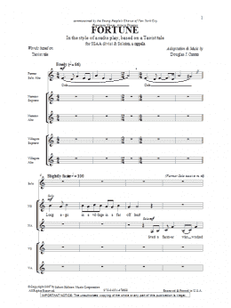 page one of Fortune (SSA Choir)