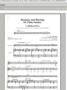 page one of Blessing (SATB Choir)