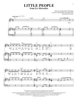 page one of Little People (Piano & Vocal)
