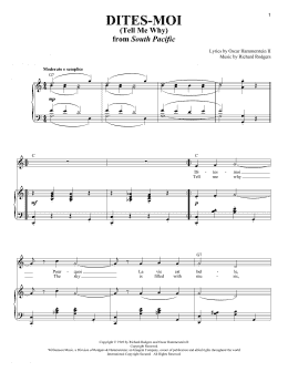 page one of Dites-Moi (Tell Me Why) (Piano & Vocal)