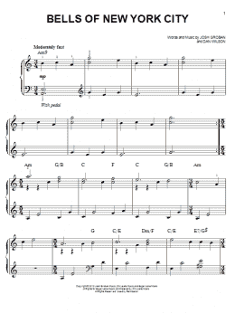page one of Bells Of New York City (Easy Piano)