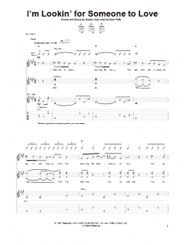page one of I'm Lookin' For Someone To Love (Guitar Tab)