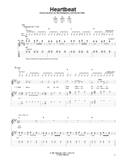 page one of Heartbeat (Guitar Tab)