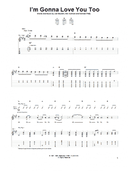 page one of I'm Gonna Love You Too (Guitar Tab)