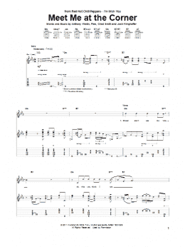 page one of Meet Me At The Corner (Guitar Tab)
