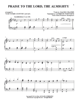 page one of Praise To The Lord, The Almighty (Piano Solo)