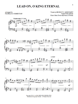 page one of Lead On, O King Eternal (Piano Solo)