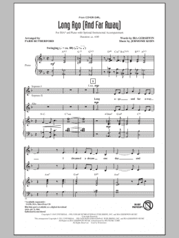 page one of Long Ago (And Far Away) (SSA Choir)