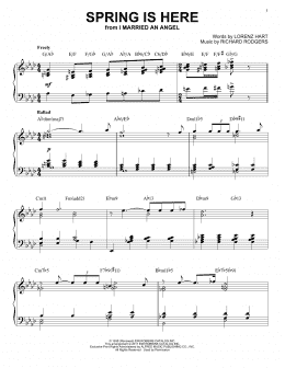page one of Spring Is Here [Jazz version] (arr. Brent Edstrom) (Piano Solo)