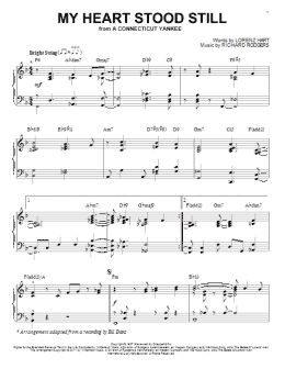 page one of My Heart Stood Still [Jazz version] (arr. Brent Edstrom) (Piano Solo)