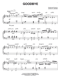 page one of Goodbye [Jazz version] (arr. Brent Edstrom) (Piano Solo)