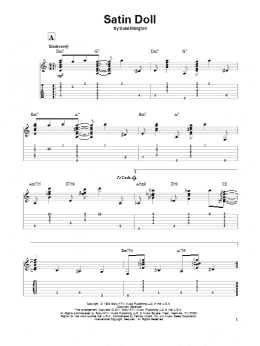 page one of Satin Doll (Solo Guitar)