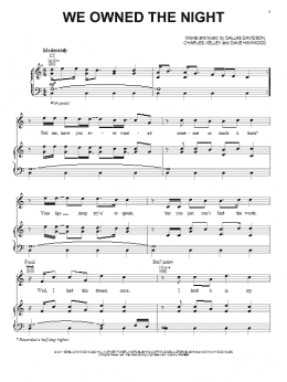 page one of We Owned The Night (Piano, Vocal & Guitar Chords (Right-Hand Melody))