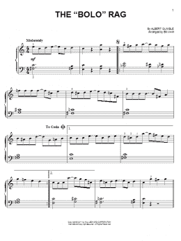 page one of The "Bolo" Rag (Easy Piano)