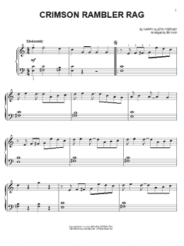 page one of Crimson Rambler Rag (Easy Piano)