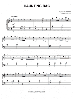 page one of Haunting Rag (Easy Piano)
