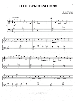 page one of Elite Syncopations (Easy Piano)