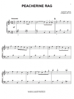 page one of Peacherine Rag (Easy Piano)