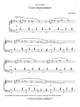 page one of Gnossienne No. 1 (Piano Solo)