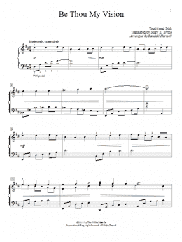 page one of Be Thou My Vision (arr. Randall Hartsell) (Educational Piano)
