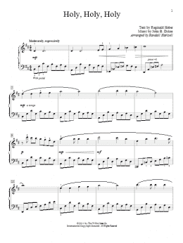page one of Holy, Holy, Holy (Educational Piano)