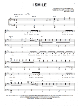 page one of I Smile (Piano, Vocal & Guitar Chords (Right-Hand Melody))