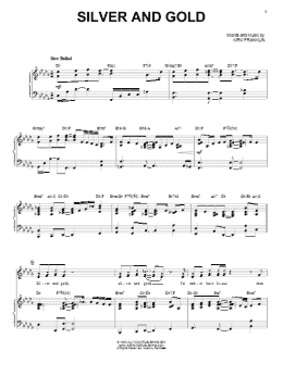 page one of Silver And Gold (Piano, Vocal & Guitar Chords (Right-Hand Melody))