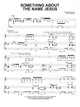 page one of Something About The Name Jesus (Piano, Vocal & Guitar Chords (Right-Hand Melody))
