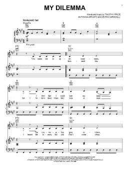 page one of My Dilemma (Piano, Vocal & Guitar Chords (Right-Hand Melody))
