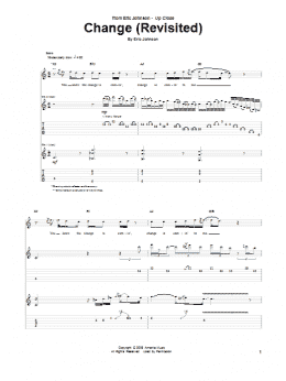 page one of Change (Revisited) (Guitar Tab)