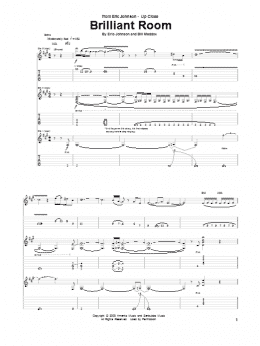page one of Brilliant Room (Guitar Tab)