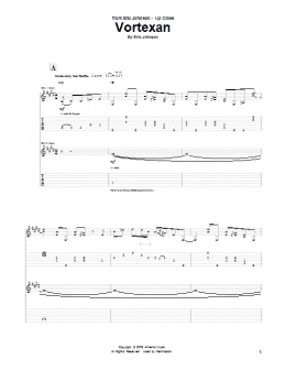 page one of Vortexan (Guitar Tab)