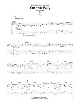 page one of On The Way (Guitar Tab)