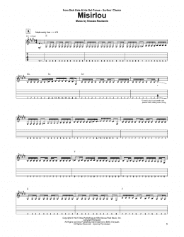 page one of Misirlou (Guitar Tab)