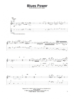 page one of Blues Power (Guitar Tab)