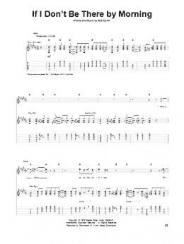 page one of If I Don't Be There By Morning (Guitar Tab)