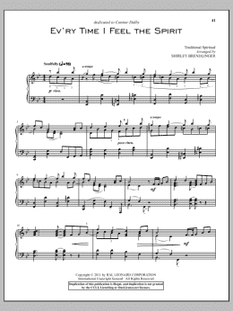 page one of Every Time I Feel The Spirit (Piano Solo)