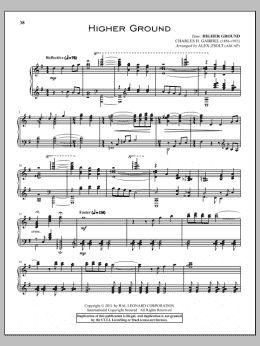 page one of Higher Ground (Piano Solo)