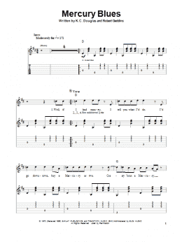 page one of Mercury Blues (Guitar Tab (Single Guitar))