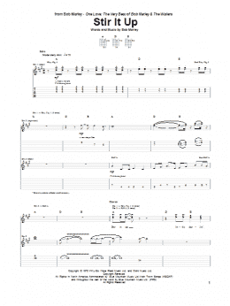 page one of Stir It Up (Guitar Tab)