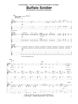 page one of Buffalo Soldier (Guitar Tab)