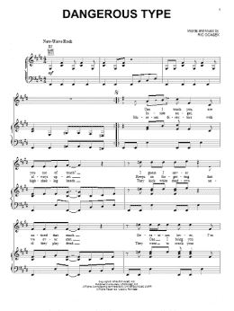 page one of The Dangerous Type (Piano, Vocal & Guitar Chords (Right-Hand Melody))