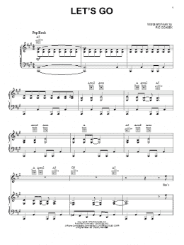 page one of Let's Go (Piano, Vocal & Guitar Chords (Right-Hand Melody))