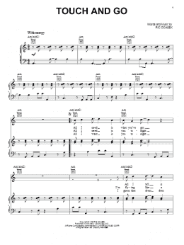 page one of Touch And Go (Piano, Vocal & Guitar Chords (Right-Hand Melody))