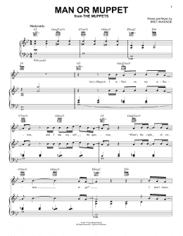page one of Man Or Muppet (Piano, Vocal & Guitar Chords (Right-Hand Melody))