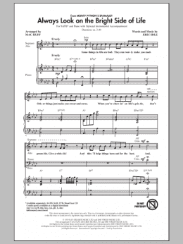 page one of Always Look On The Bright Side Of Life (SATB Choir)